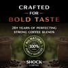 Shock Coffee Extra Strength Cups - Bold all Arabica Med-Dark Roast - Fresh Look - Richer Taste 30 count view 3