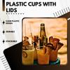 Green Direct 20 oz. Disposable Clear Drinking Plastic Cups for Boba Tea Ice Coffee 100 Pack view 3