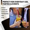 Green Direct 20 oz. Disposable Clear Drinking Plastic Cups for Boba Tea Ice Coffee 100 Pack view 4