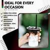 Green Direct 12 oz. Disposable Clear Drinking Plastic Cups for Boba Tea Ice Coffee 100 Pack view 3