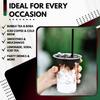 Green Direct 16 oz. Disposable Clear Drinking Plastic Cups for Boba Tea Ice Coffee 100 Pack view 3