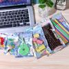 100 Pack Resealable Mylar Bags Smell Proof Pouch Aluminum Foil Packaging Plastic Bag,Small Mylar Storage Bags For Candy,Jewelry,Screw,Holographic Rainbow Color (2.8 x 3.9 inch) view 4