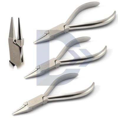 3Pcs Dental Light Wire Pliers longer Bird Beak 13.5cm Loop Forming Adjusting Holding Orthodontic Wire Bending Plier