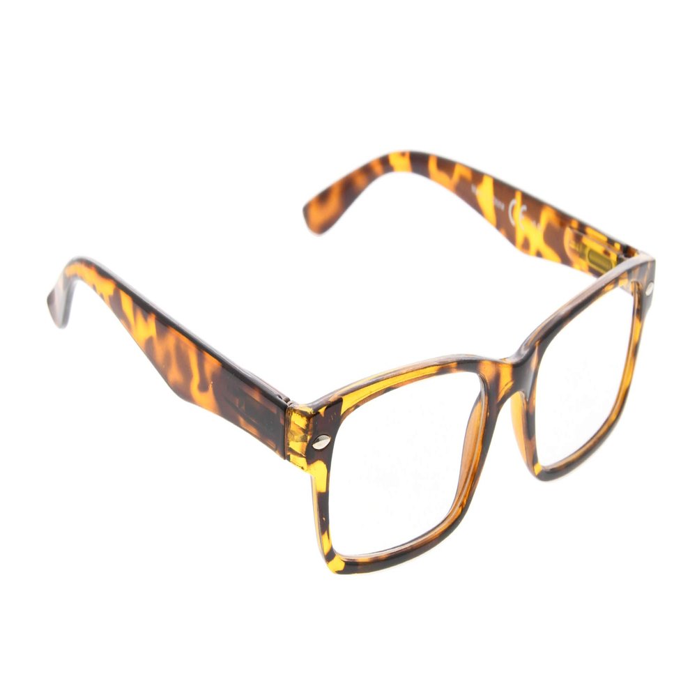 Classic Reading Glasses with Spring Hinges Reading Eyeglasses Women MenTortoise+1.75