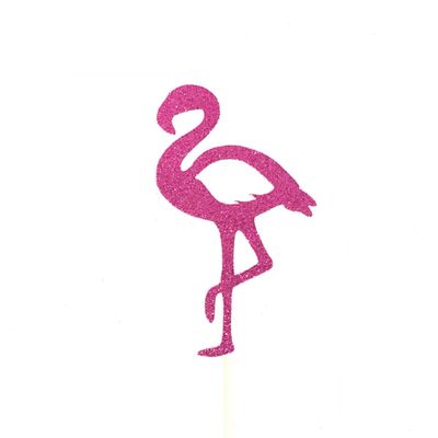 Flamingo Cake Topper, Aloha Party Cake Topper, Summer Party Cake Topper, Flamingo Party