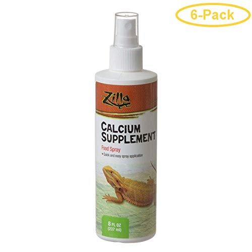 Zilla Calcium Supplement Food Spray 8 oz - Pack of 6