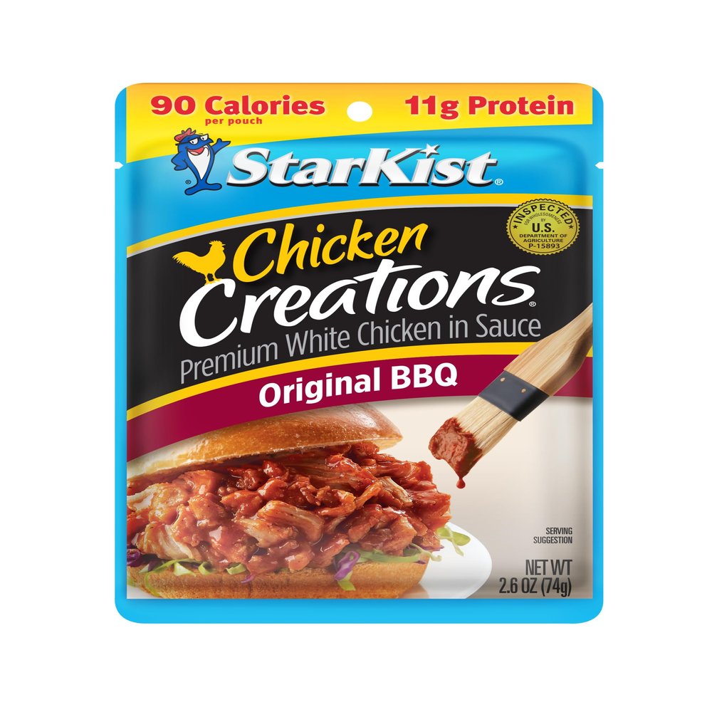 StarKist Chicken Creations Original BBQ Pouch (2.6 oz - 1 Pack) Fully Cooked High Protein White Meat, Soy Free, No Draining, Ready to Eat for Salad and Sandwiches
