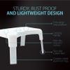 Better Living Products Smart Multi-Purpose Bathroom/Shower Stool, White with Aluminum Legs view 3