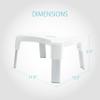 Better Living Products Smart Multi-Purpose Bathroom/Shower Stool, White with Aluminum Legs view 4