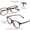 VisionGlobal Blue Light Blocking Glasses for Women/Men, Anti Eyestrain, Computer Reading, TV Glasses, Stylish Oval Frame, Anti Glare (Floral, No Magnification) view 2