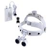 Aries Outlets 3.5X Loupe Leather Headband DY-108 White +3W Headlight Silver view 2