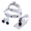 Aries Outlets 3.5X Loupe Leather Headband DY-108 White +3W Headlight Silver view 3