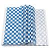 EUSOAR Deli Paper, 11" x 10" Dry Wax Paper 200pcs, Blue Food Basket Liner Food Wrap Paper for Burrito Omelette Patties Taco, Restaurants, Churches, BBQ, Party view 1