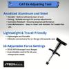 JTECH Medical - CAT EX Chiropractic Adjusting Tool, Handheld Spine Correction Tool and Back & Neck Massager, 52 lbs Max Average Force Range, Case Included, Made in USA view 3