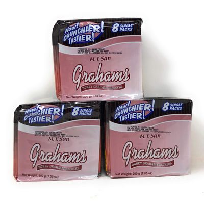 M.Y. San Honey Graham Crackers Net Wt 200g (7.05oz), 3 Pack