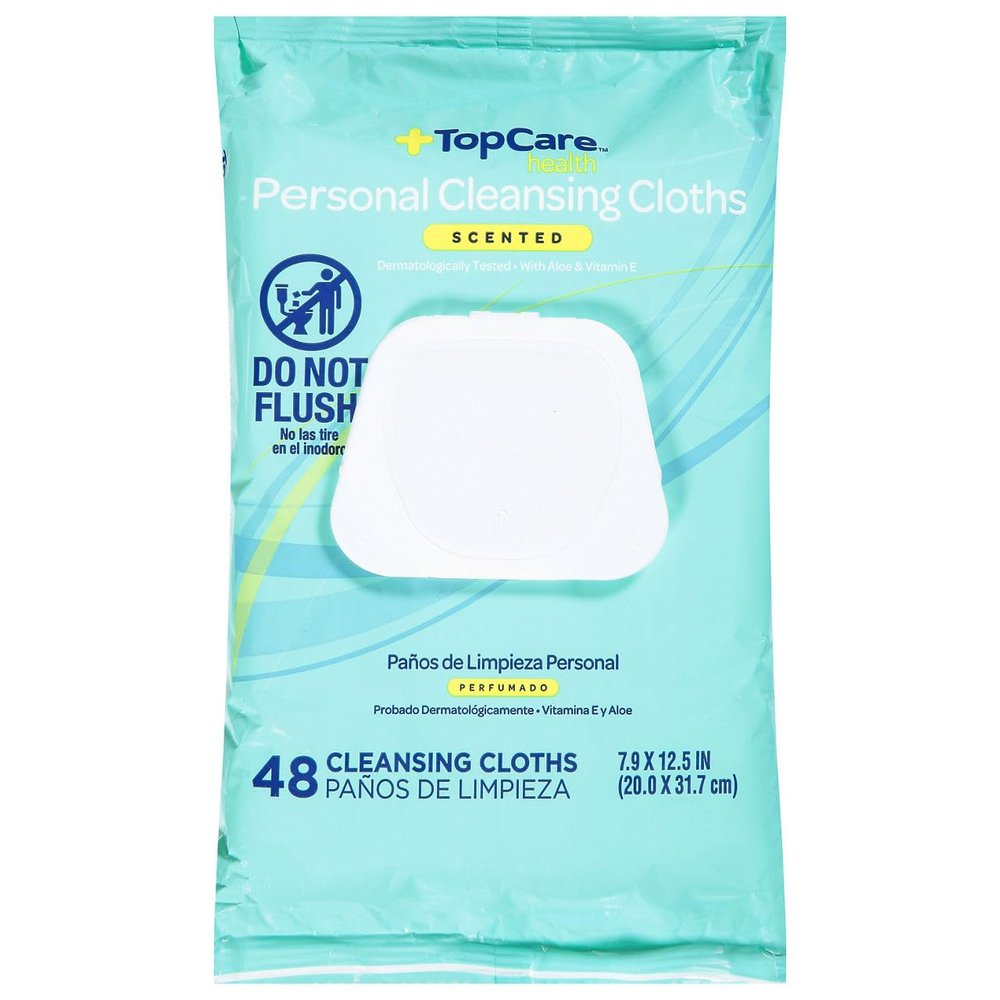 Topcare, Personal Cleansing Wipes, 48 Count