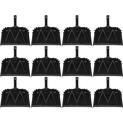Genuine Joe Heavy-Duty Metal Dustpan (Pack of 12)