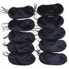 AKOAK 10 Pieces Game Party Sleep Travel Eye Mask, Lightweight Shading Eye Protection Rest Eye Mask, with Nose Pad and Adjustable Strap, Unisex (Black) view 1