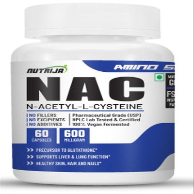 NutriJa N-Acetyl CYSTEINE (NAC) (600 MG) - 60 Capsules