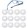 16 Pairs Clear Silicone Glasses Legs Anti-Slip Ring Eyeglass Frame Grips Eyeglass Retainers Eyewear Comfort Replacement Tips Glasses Temple Tips view 1