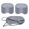AKOAK 10 Pieces Game Party Sleep Travel Eye Mask, Lightweight Shading Eye Protection Rest Eye Mask, with Nose Pad and Adjustable Strap, Unisex (Light Grey) view 1