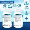 Bio Absorb Serrapeptase Enzyme, High Potency 120000 Units (SPU), 200-Day Supply, Delayed Release Vegetarian Capsules (DRcaps) for Maximum Absorption view 2