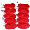 AKOAK 10 Pieces Game Party Sleep Travel Eye Mask, Lightweight Shading Eye Protection Rest Eye Mask, with Nose Pad and Adjustable Strap, Unisex (Red) view 1