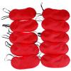 AKOAK 10 Pieces Game Party Sleep Travel Eye Mask, Lightweight Shading Eye Protection Rest Eye Mask, with Nose Pad and Adjustable Strap, Unisex (Red) view 2