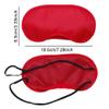AKOAK 10 Pieces Game Party Sleep Travel Eye Mask, Lightweight Shading Eye Protection Rest Eye Mask, with Nose Pad and Adjustable Strap, Unisex (Red) view 3