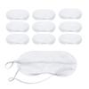 AKOAK 10 Pieces Game Party Sleep Travel Eye Mask, Lightweight Shading Eye Protection Rest Eye Mask, with Nose Pad and Adjustable Strap, Unisex (White) view 1