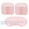 AKOAK 10 Pieces Game Party Sleep Travel Eye Mask, Lightweight Shading Eye Protection Rest Eye Mask, with Nose Pad and Adjustable Strap, Unisex (Pink) view 1