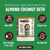 NuttZo Keto Almond Coconut 7 Nut and Seed Butter, Almonds Coconut Brazil Nuts Pecans and More, Keto-Friendly No Added Sugar or Oil, Non GMO, Gluten-Free, 2g Net Carbs, 12 oz view 3