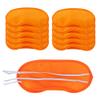 AKOAK 10 Pieces Game Party Sleep Travel Eye Mask, Lightweight Shading Eye Protection Rest Eye Mask, with Nose Pad and Adjustable Strap, Unisex (Orange) view 1