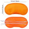 AKOAK 10 Pieces Game Party Sleep Travel Eye Mask, Lightweight Shading Eye Protection Rest Eye Mask, with Nose Pad and Adjustable Strap, Unisex (Orange) view 2