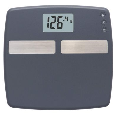 InstaTrack Digital Body Composition Bathroom Scale with User Recognition Technology Measures Body Fat, Body Water, Muscle Mass, Athlete Modes, Daily Calorie Estimator, 400 lb Capacity, Black