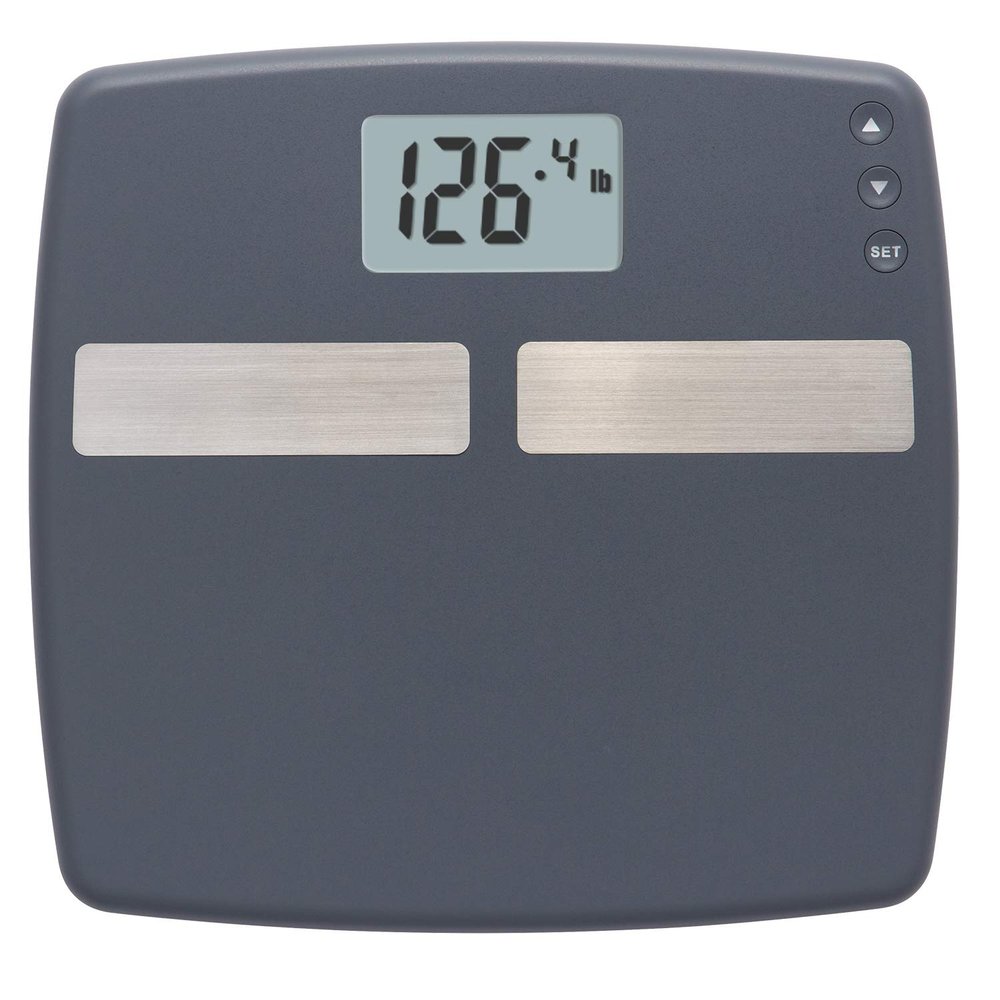 InstaTrack Digital Body Composition Bathroom Scale with User Recognition Technology Measures Body Fat, Body Water, Muscle Mass, Athlete Modes, Daily Calorie Estimator, 400 lb Capacity, Black