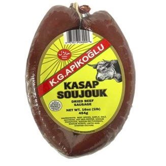 APIKOGLU Kasap Halal Soujouk 1lb vac pack Butcher Style