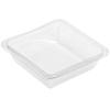 GoCubes 12 oz Clear PET Plastic Square Containers - 6"L x 6"W x 1 5/8"H, 300 per Case view 1