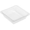 GoCubes 12 oz Clear PET Plastic Square Containers - 6"L x 6"W x 1 5/8"H, 300 per Case view 2