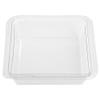 GoCubes 12 oz Clear PET Plastic Square Containers - 6"L x 6"W x 1 5/8"H, 300 per Case view 3