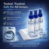 Crizal Lens Cleaning Kit  3 Cloths +3 Solutions  Designed & Tested for AR-Coated Lenses  Complete AR Lens Care System view 4