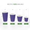 Restaurantware Ripple Wall Coffee Cups 25 Count 16 Ounce Insulated Royal Purple Paper Cups, Rolled Rim Spill-Resistant Disposable Paper Non-Slip for Coffee, Beverages view 3