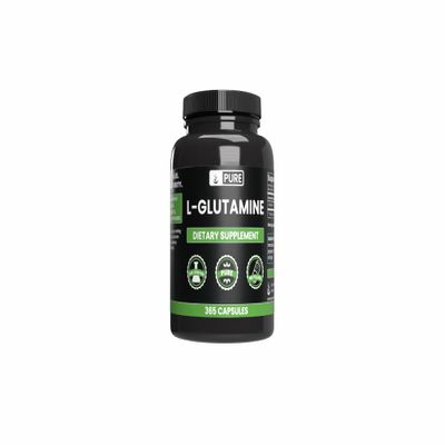 Pure Original Ingredients L-Glutamine (365 Capsules) No Magnesium Or Rice Fillers, Always Pure, Lab Verified