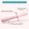 grabease Double-Sided Finger Toothbrush - Promotes Independent Brushing & Toddler Toothbrush - Recyclable Silicone Baby Brush - Finger Brush for Gum Massage - 12 Months & Up, Blush, Pack of 1 view 2
