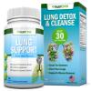 NutriONN Lung Detox and Cleanse - Great for Smokers - Extra Strength - 100% Herbal Lung Health Supplements - Mucus Removal Support - Promotes Respiratory Health - Natural Way to Keep Your Lungs Clear view 1