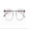 eyebobs Waylaid Premium Blue Light Reading Glasses for Women and Men | Round Blue Light Blocking Computer Glasses | Crystal Front and Temples | 2.75 view 2
