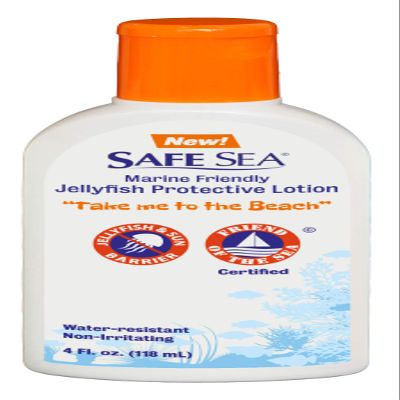 Safe Sea Anti Jellyfish Lotion, Non Toxic Waterproof, Non-SPF Repellent Protects Against Sea Lice, Fire Coral & Jelly Stings (1 pack)