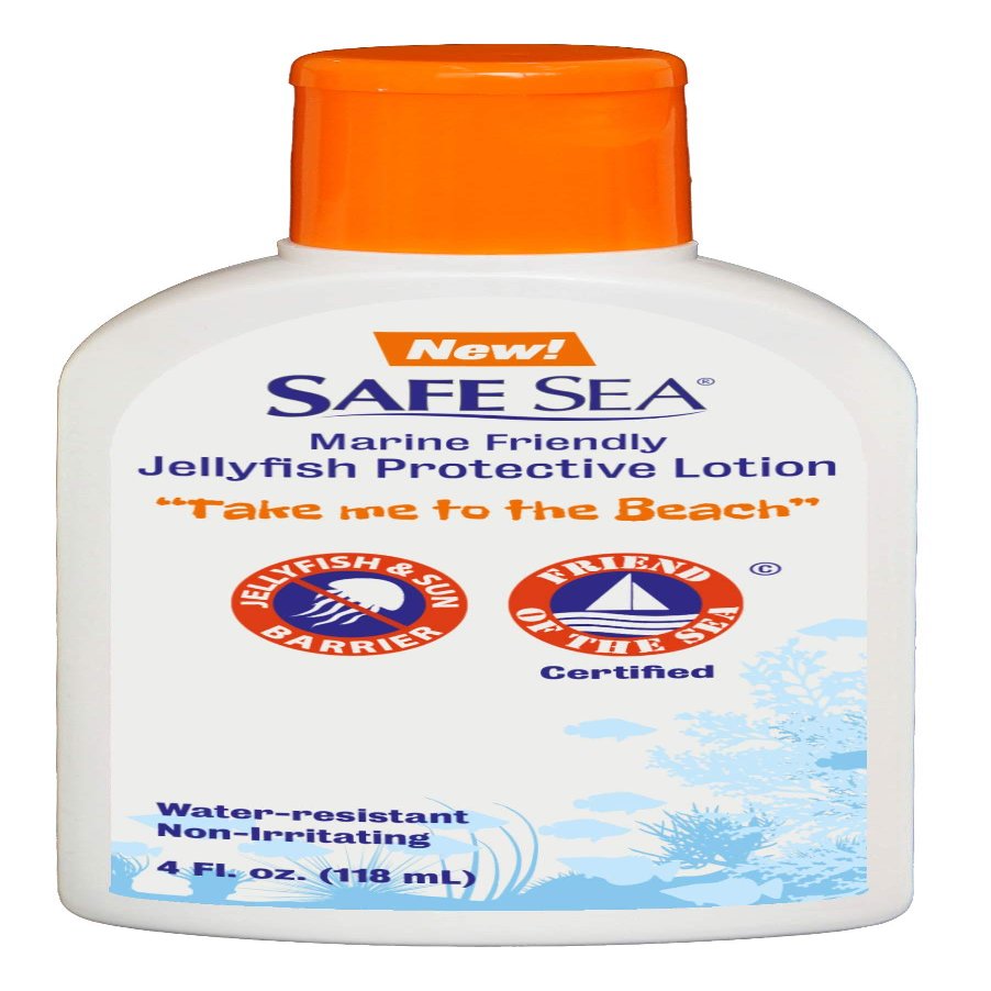 Safe Sea Anti Jellyfish Lotion, Non Toxic Waterproof, Non-SPF Repellent Protects Against Sea Lice, Fire Coral & Jelly Stings (1 pack)