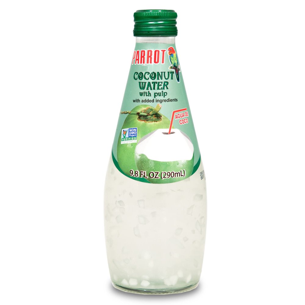 Parrot Brand Coconut Water with Pulp 9.8 fl. oz. 290mlPack of 12