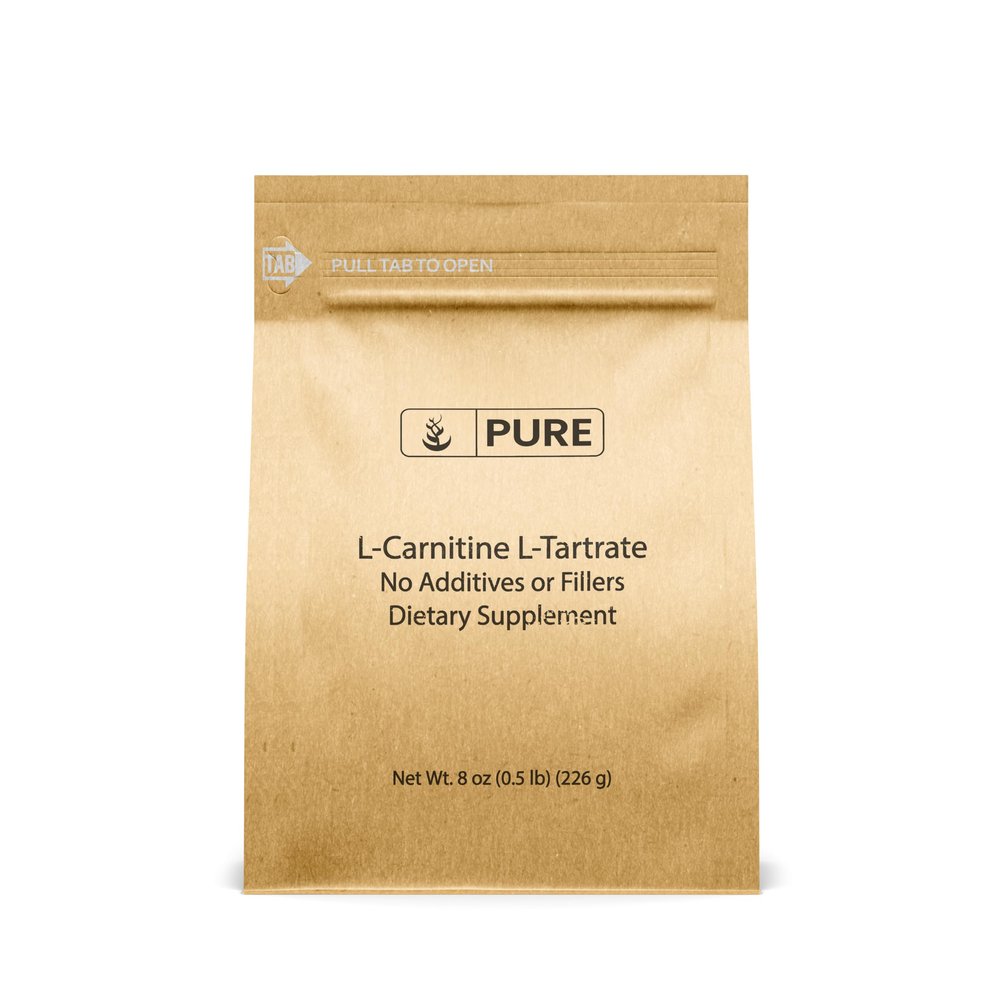 Pure Original Ingredients L-Carnitine L-Tartrate (8oz) Powder, Amino Acid Supplement, Lab-Verified